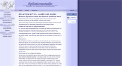 Desktop Screenshot of epilationsstudio.de