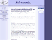 Tablet Screenshot of epilationsstudio.de